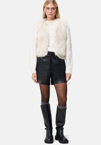 zero Shorts Lederoptik mit Bindegürtel | Betty Barclay
