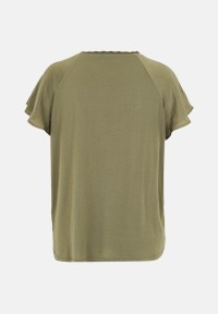 zero Blusenshirt mit kurzen Rüschenärmeln | Betty Barclay