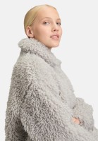 Amber & June Plüschjacke mit Stehkragen