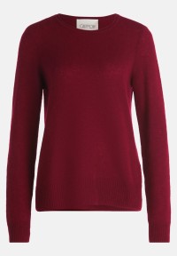 Cartoon Kaschmir-Pullover mit Rundhalsausschnitt