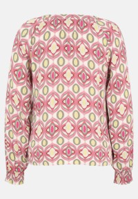 Cartoon Schlupfbluse mit Muster