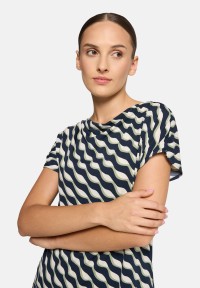 Betty Barclay Printshirt mit Wasserfallausschnitt
