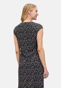 Cartoon Kurzarm-Shirt mit Raffung