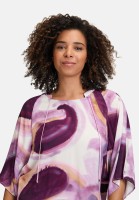 Cartoon Casual-Bluse mit Muster
