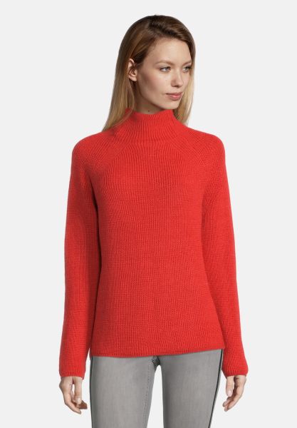 Cartoon Strickpullover mit Turtle Neck