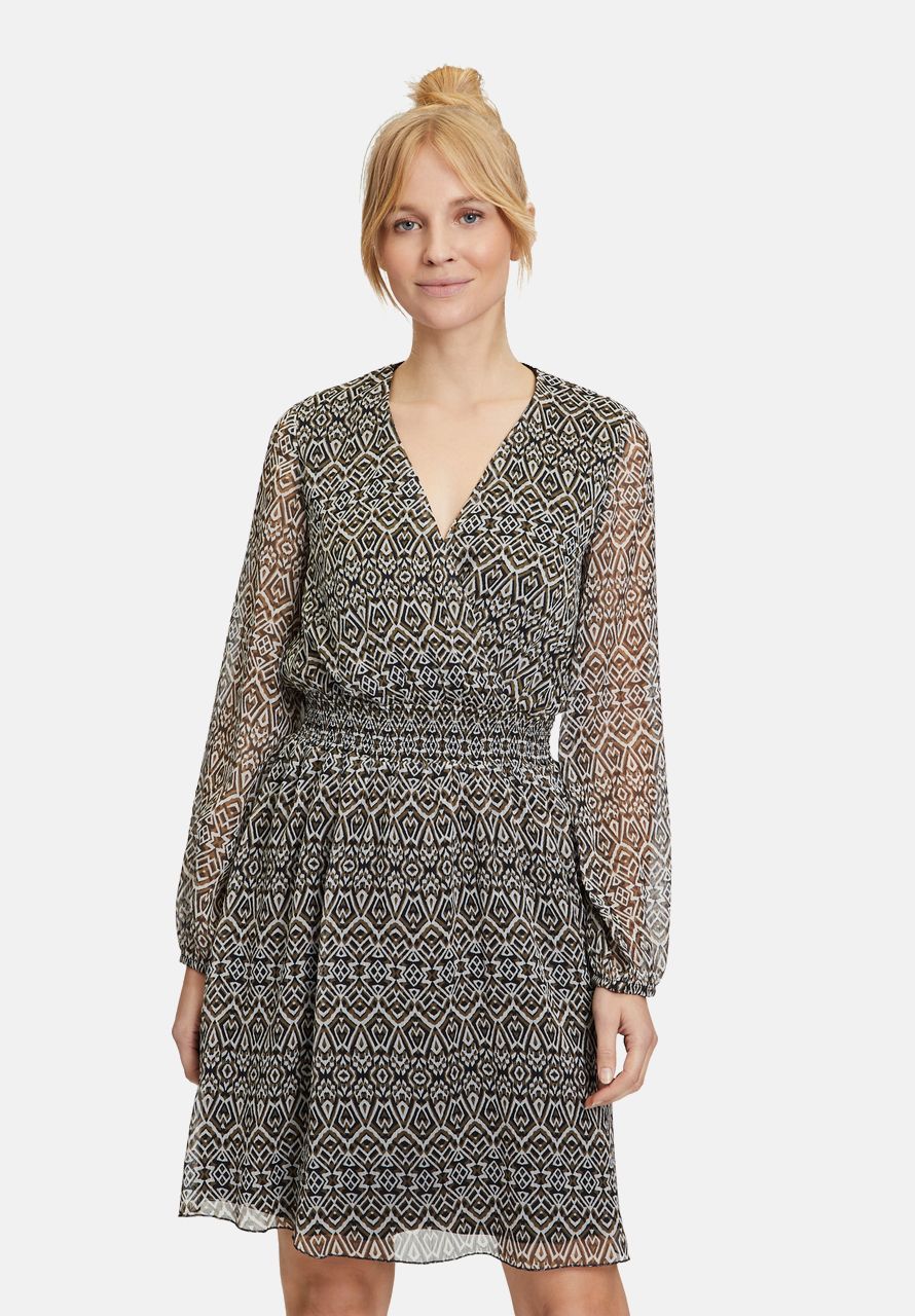 Cartoon Chiffonkleid mit Muster