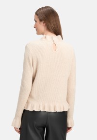 Cartoon Strickpullover mit Stehkragen