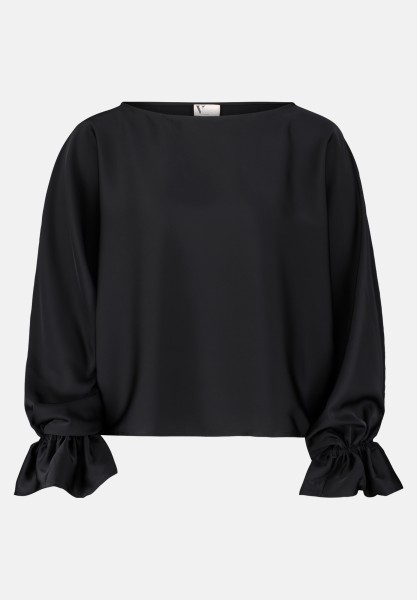 Vera Mont Satin-Bluse mit Fledermausärmeln