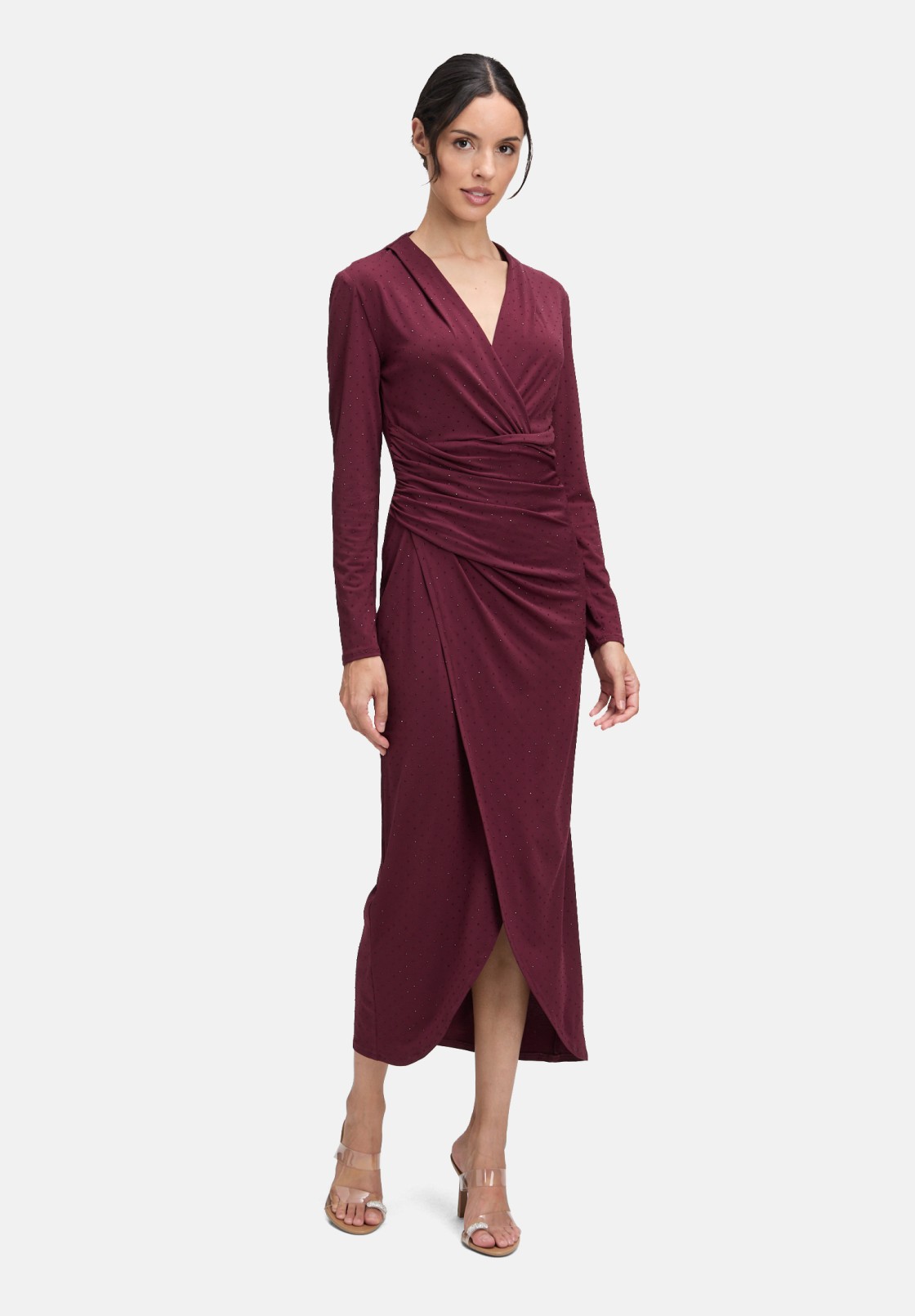 Vera Mont Abendkleid mit V-Ausschnitt