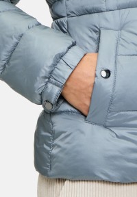 Cartoon Steppjacke mit abnehmbarer Kapuze