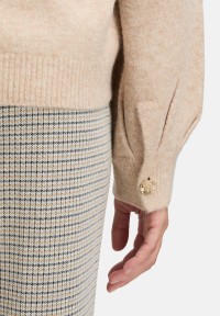 Cartoon Strickpullover mit Rundhalsausschnitt