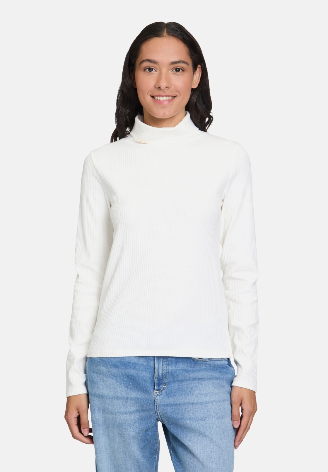Cartoon Langarm-Shirt mit Kragen