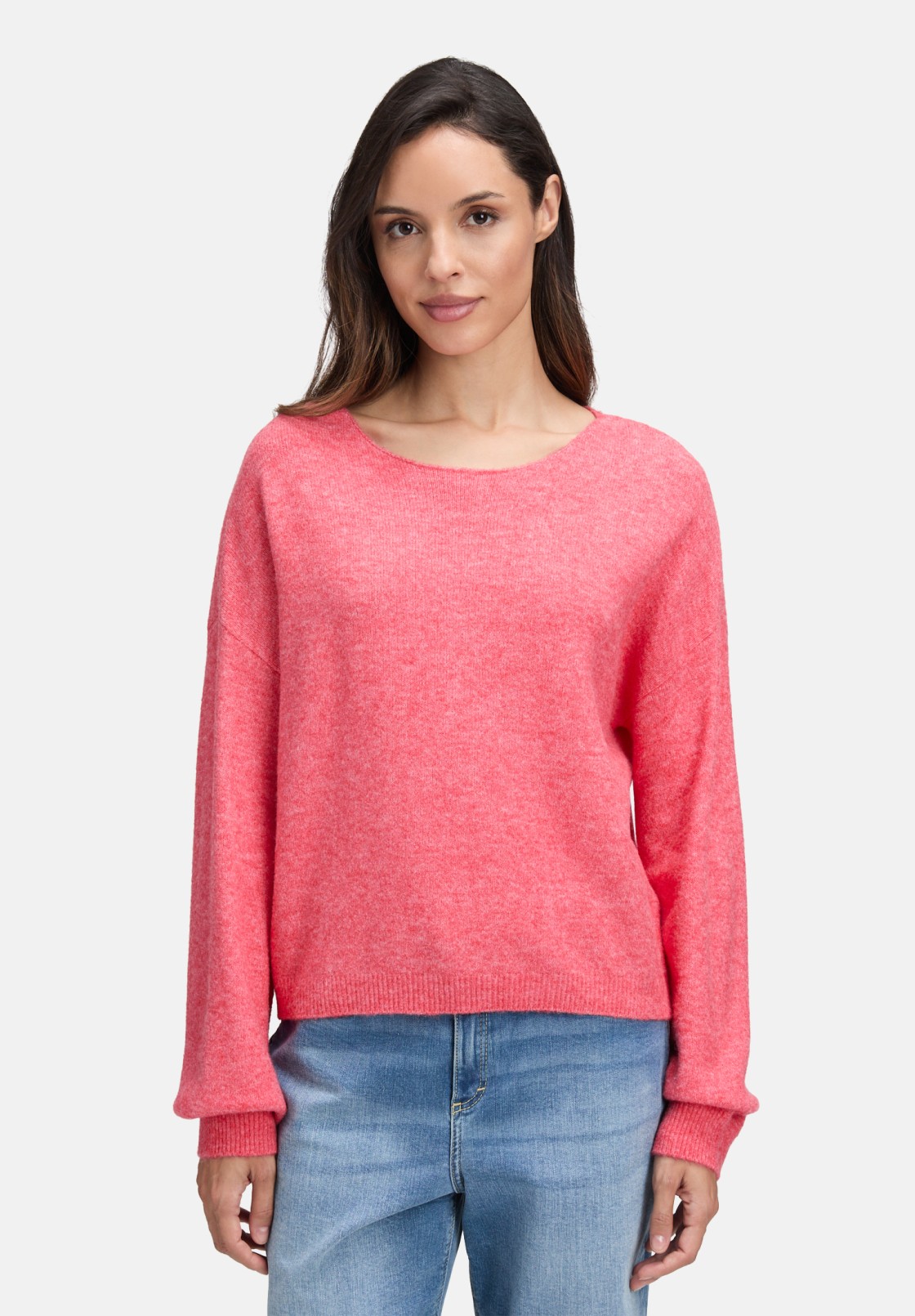 Cartoon Strickpullover mit Rundhalsausschnitt