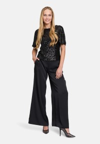 Vera Mont Pailletten-Bluse mit Flügelärmeln
