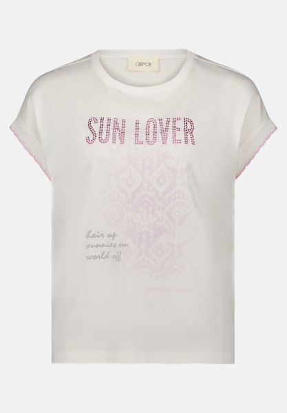 Cartoon Printshirt mit Rundhalsausschnitt