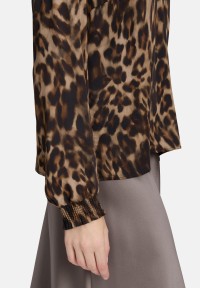 Cartoon Casual-Bluse mit Muster