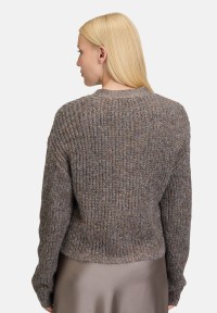 Cartoon Cardigan mit V-Ausschnitt