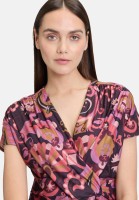 Cartoon Jerseykleid mit Raffung
