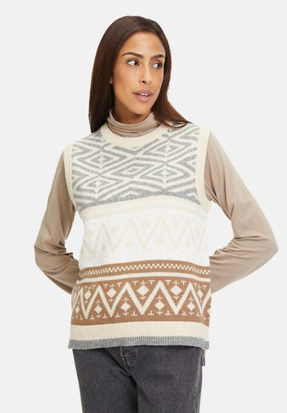 Cartoon Strickpullover mit Jacquard