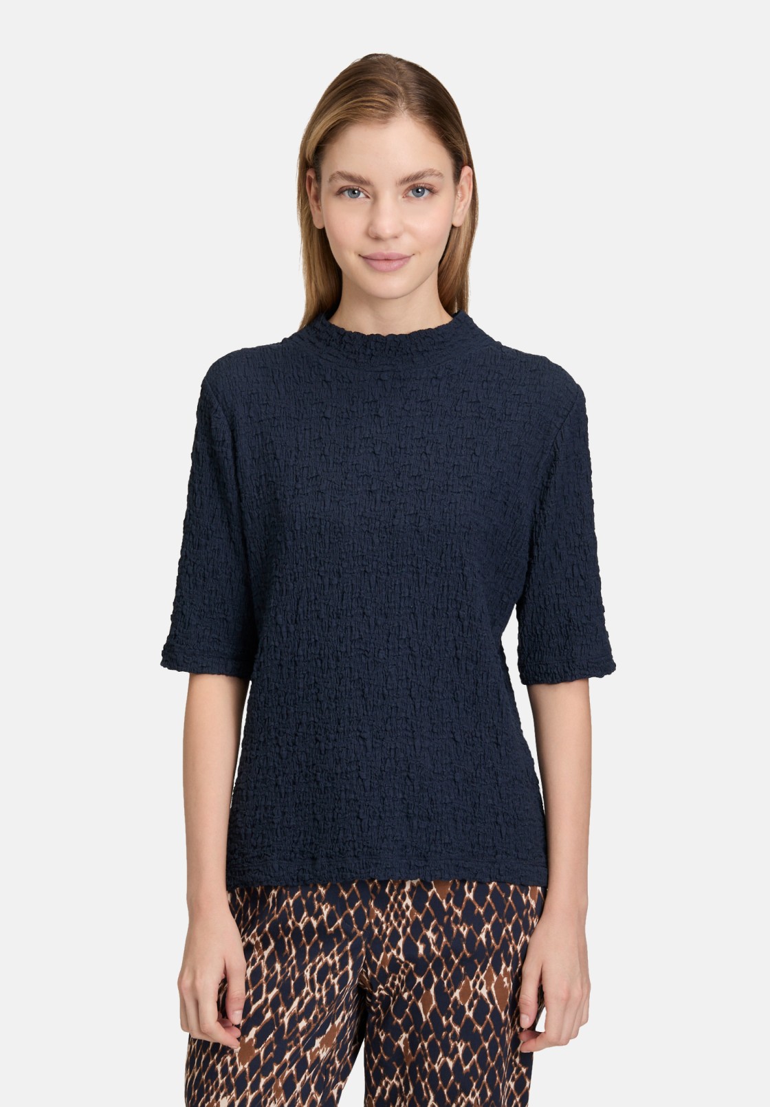 Betty Barclay Strukturshirt mit Stehkragen