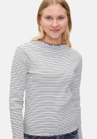 Cartoon Langarm-Shirt mit Kragen