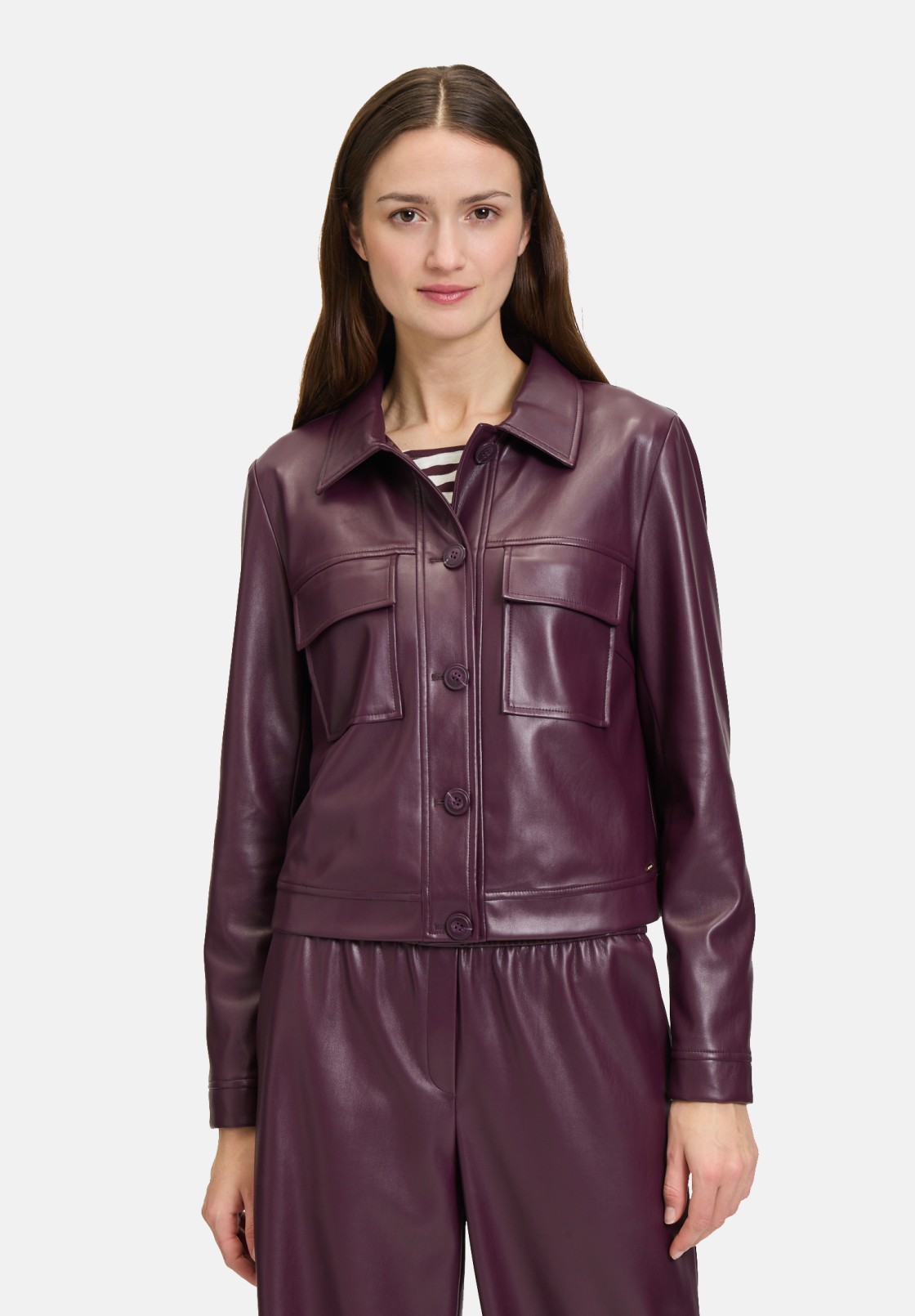 BETTY & CO Lederjacke langarm