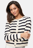 zero Strickjacke gestreift mit Knopfleiste | Betty Barclay