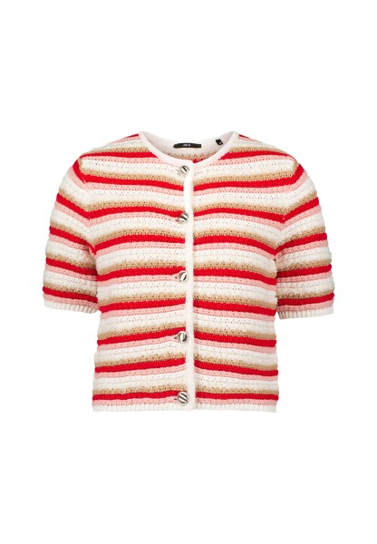 zero Strickjacke mit Knopfleiste gestreift | Betty Barclay