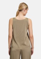 Vera Mont Satin-Bluse mit V-Ausschnitt