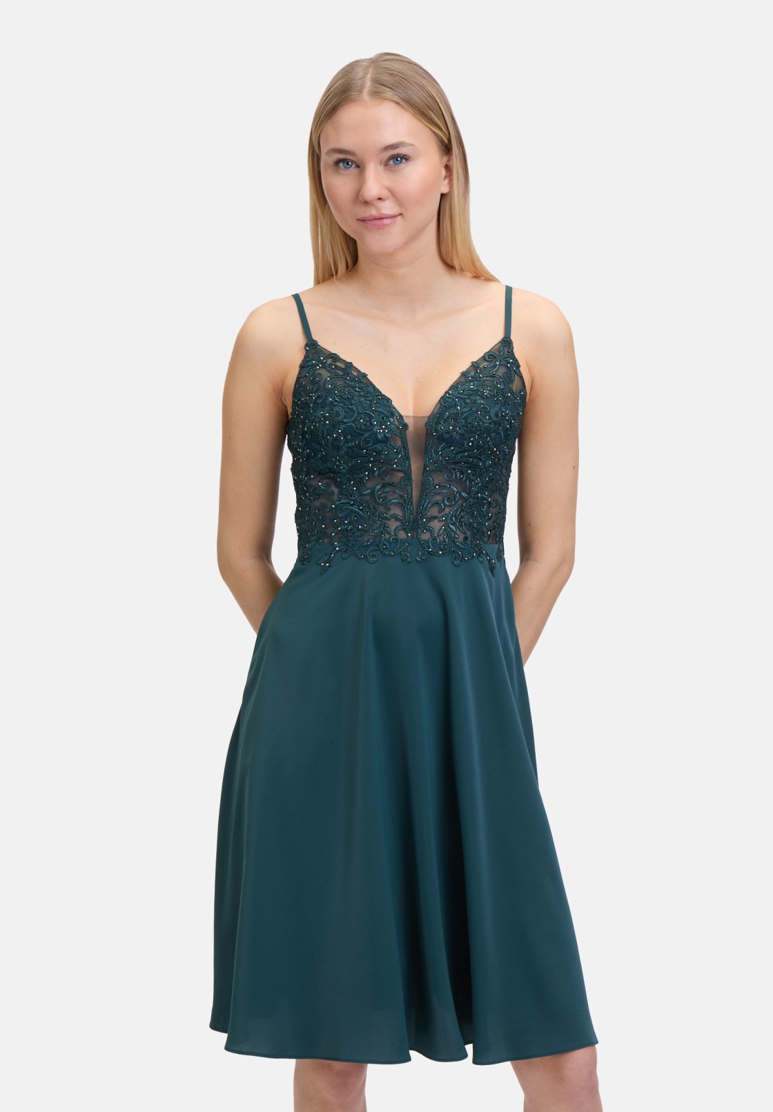 Vera Mont Abendkleid mit Stickerei