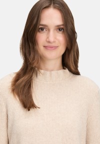 Cartoon Strickpullover mit Stehkragen