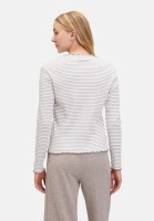 Cartoon Langarm-Shirt mit Kragen