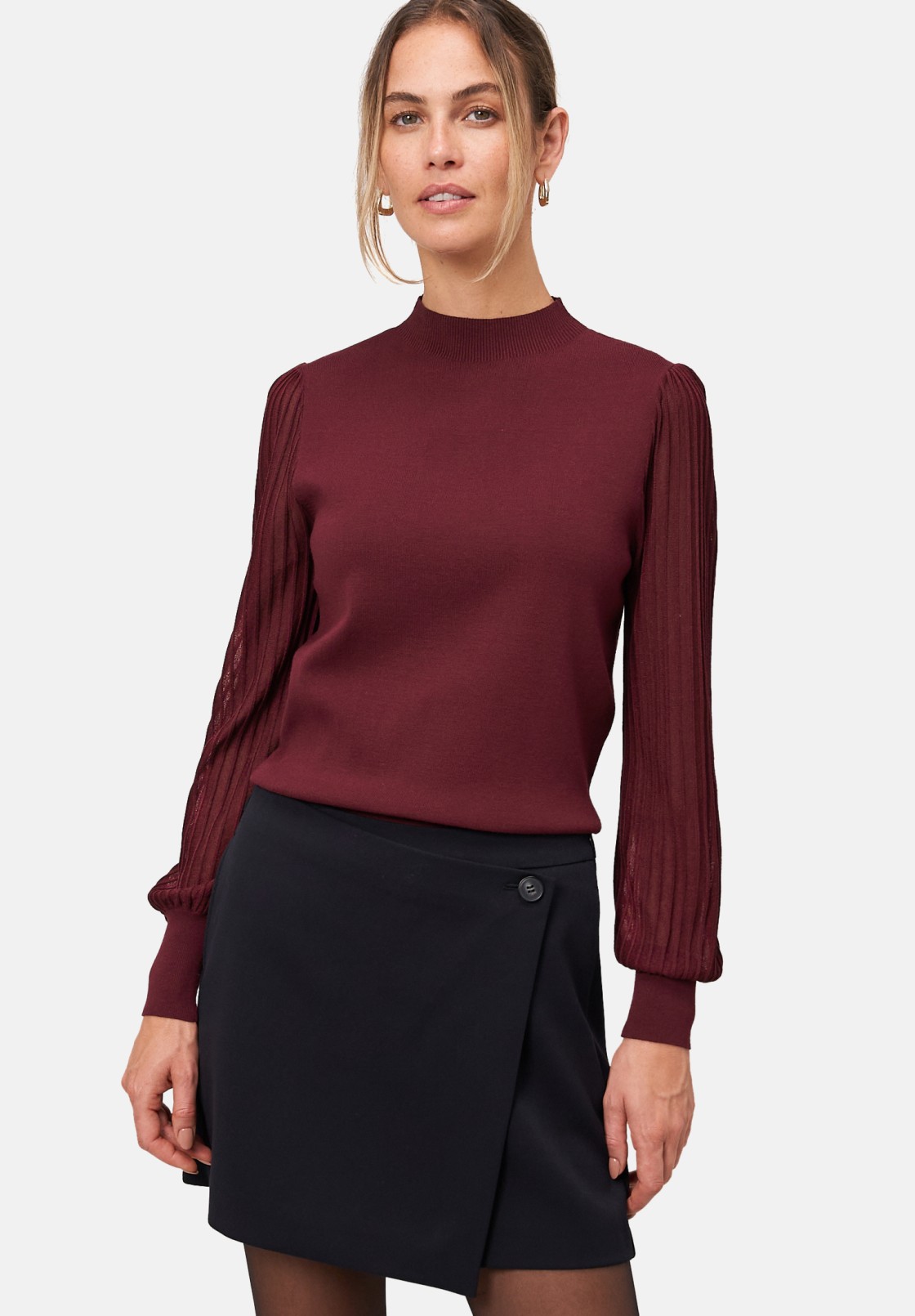zero Strickpullover mit transparenten Ärmeln | Betty Barclay