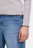 Cartoon Langarm-Shirt mit Kragen