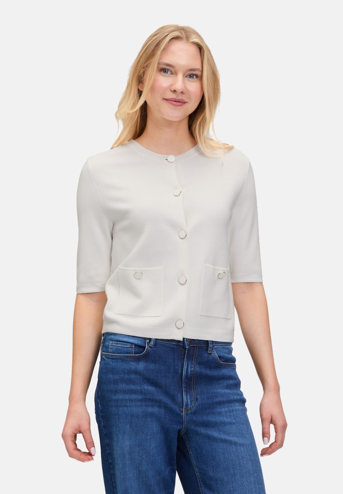 BETTY & CO Strick-Cardigan mit Knopfleiste