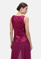 Vera Mont Pailletten-Top ohne Arm