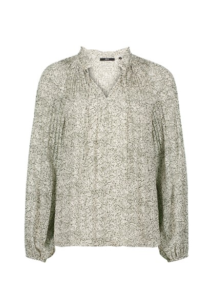 zero Bluse mit Bindedetail und Druck | Betty Barclay
