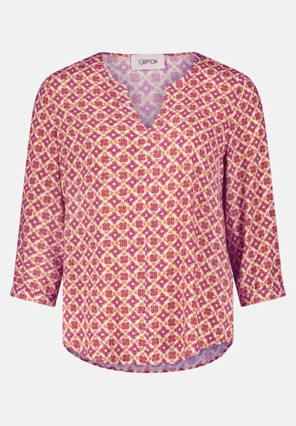 Cartoon Casual-Bluse mit Muster