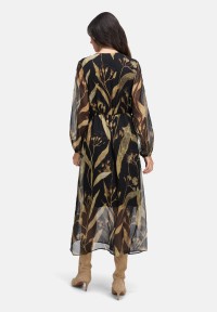 Cartoon Midikleid langarm