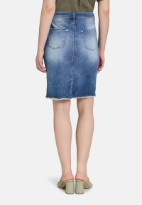 Betty Barclay Jeansrock mit Fransen