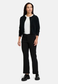 Cartoon Strick-Cardigan mit Rundhalsausschnitt