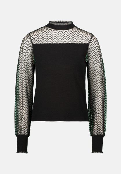 zero Pullover mit transparenten Ärmeln | Betty Barclay