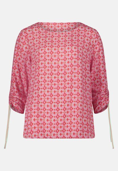 Cartoon Casual-Bluse mit Muster