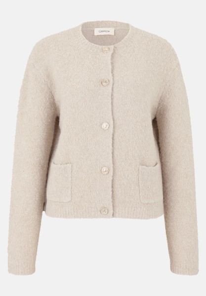 Cartoon Strick-Cardigan mit Knopfleiste