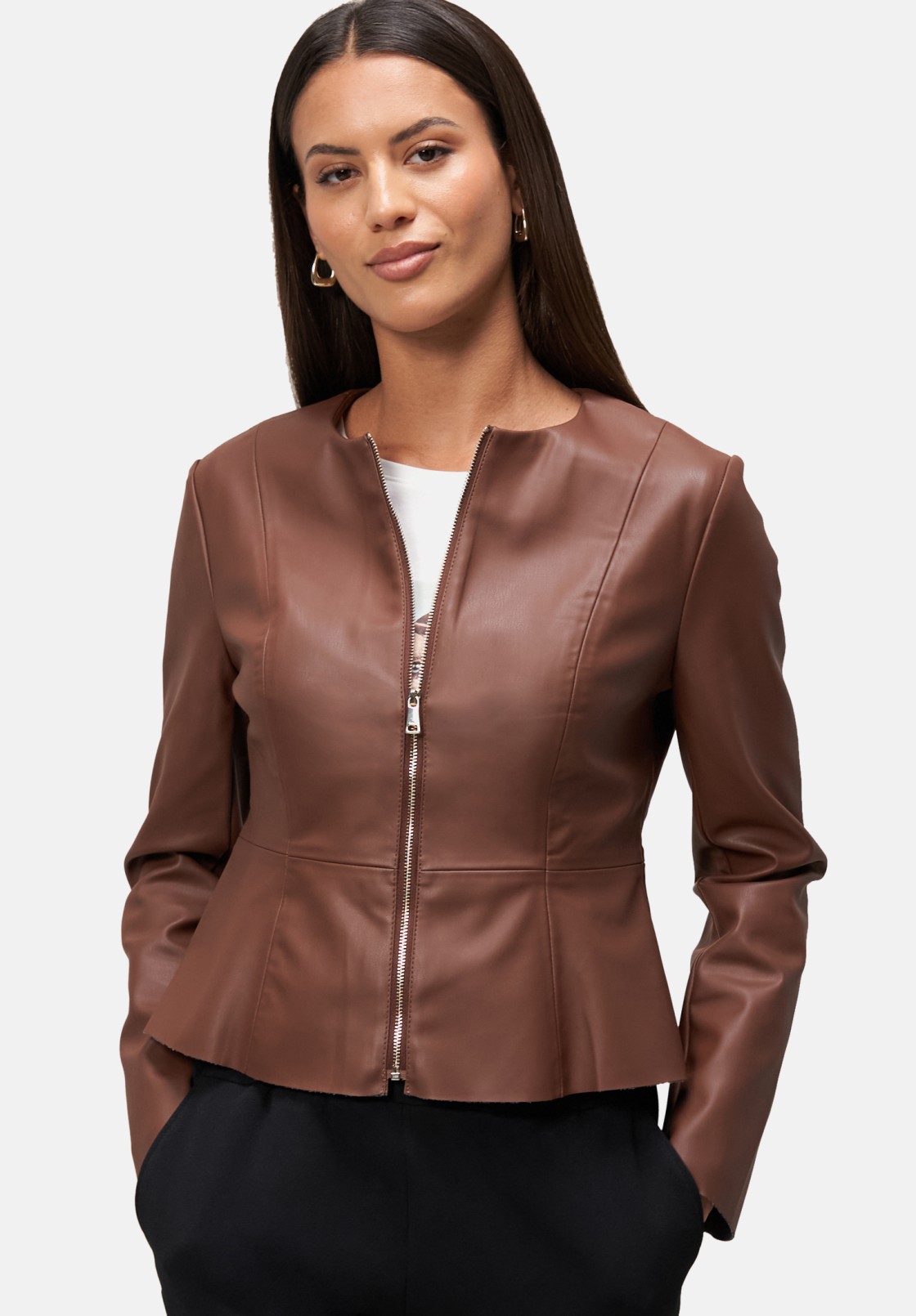 zero Blazer-Jacke in Lederoptik | Betty Barclay