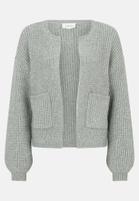 Cartoon Strick-Cardigan mit Taschen