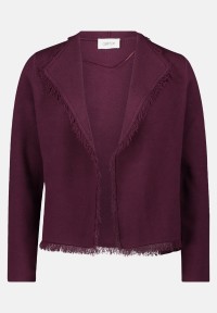 Cartoon Strick-Cardigan mit Fransen