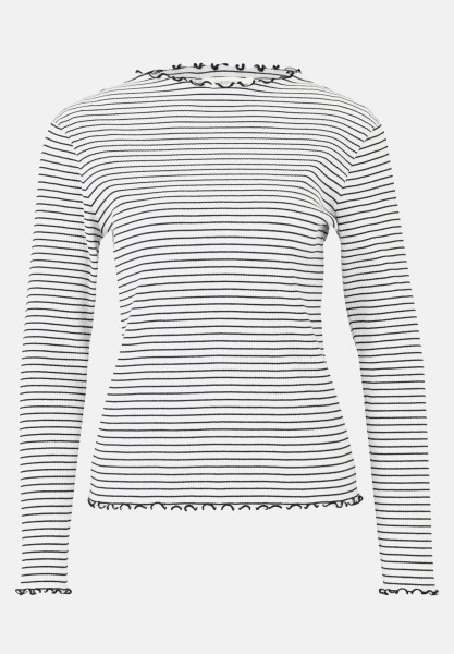 Cartoon Langarm-Shirt mit Kragen