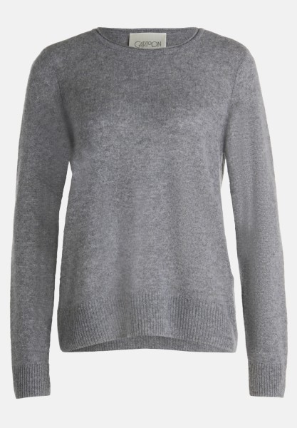 Cartoon Kaschmir-Pullover mit Rundhalsausschnitt