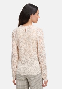 Cartoon Langarm-Shirt mit Kragen